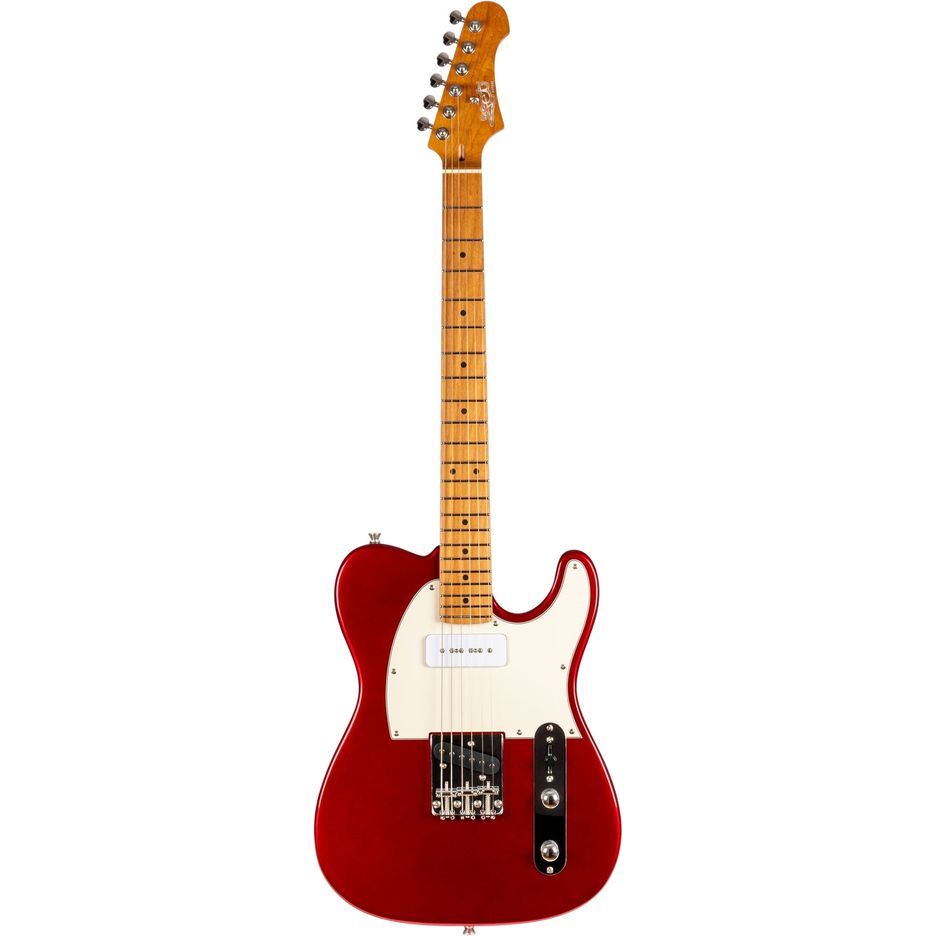 Jet Guitars JT-300 CAR P90 Electric Guitar, Candy Red Finish