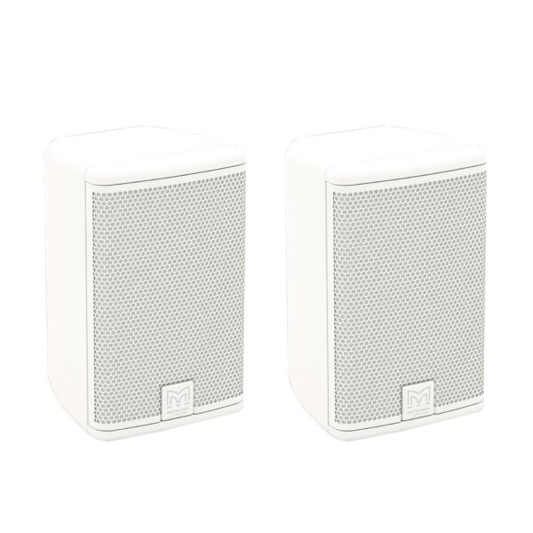 Martin Audio A40T-W ADORN 4-Inch Passive Two-Way On-Wall Loudspeaker with 70/100V Transformer, White, Pair