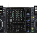 Pioneer DJ DJM-A9 4-channel DJ Mixer with Effects and Dual CDJ3000 Media Player Bundle